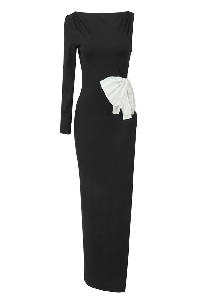 Chloe One Shoulder Bow Detail Dress | Dress In Beauty Chloe One Shoulder Bow Detail Dress | Dress In Beauty