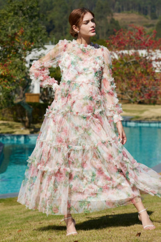 Aurora Floral Mesh Dress | Dress In Beauty Aurora Floral Mesh Dress | Dress In Beauty