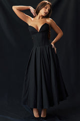 Lady Black Strapless Midi Dress | Dress In Beauty Lady Black Strapless Midi Dress | Dress In Beauty
