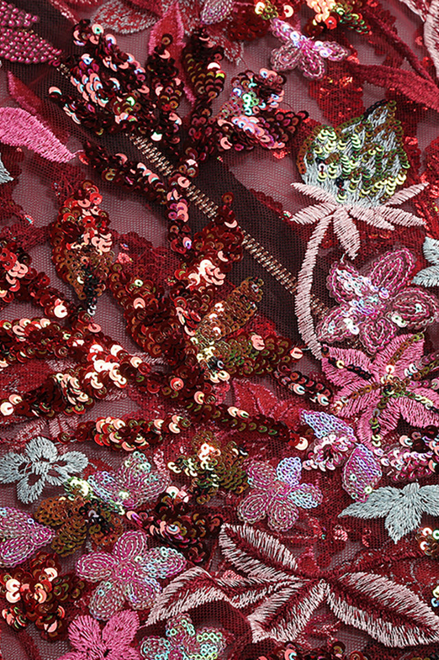 Kamames Strapless Floral Sequined Maxi Dress | Dress In Beauty Kamames Strapless Floral Sequined Maxi Dress | Dress In Beauty