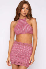 Cutout Crochet Top + Skirt Set | Dress In Beauty Cutout Crochet Top + Skirt Set | Dress In Beauty