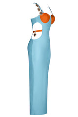 Strappy Metal Trim Cut Out Maxi Dress | Dress In Beauty Strappy Metal Trim Cut Out Maxi Dress | Dress In Beauty