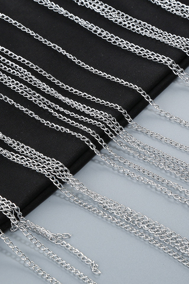 Evelyn Crystal Chain Detail Strapless Jumpsuit | Dress In Beauty Evelyn Crystal Chain Detail Strapless Jumpsuit | Dress In Beauty