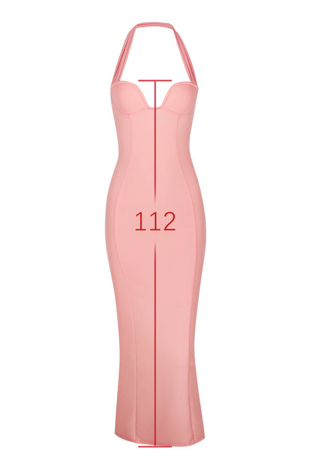 Sorbet Crepe Halter Maxi Dress | Dress In Beauty Sorbet Crepe Halter Maxi Dress | Dress In Beauty