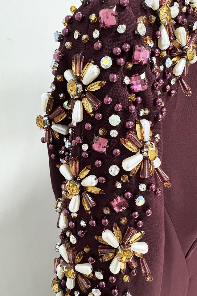 Abigail Embellished V-Neck Maxi Dress | Dress In Beauty Abigail Embellished V-Neck Maxi Dress | Dress In Beauty