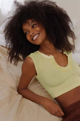 Notched Neck Cap Sleeve Cropped Tee | Dress In Beauty Notched Neck Cap Sleeve Cropped Tee | Dress In Beauty