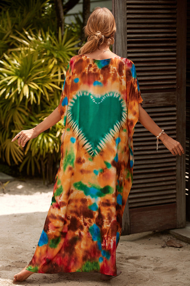 Tropical Pattern Kimono Blouse ( 29 Colors ) | Dress In Beauty Tropical Pattern Kimono Blouse ( 29 Colors ) | Dress In Beauty