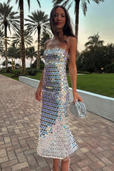 Phoenix Midi Dress in Sequins | Dress In Beauty Phoenix Midi Dress in Sequins | Dress In Beauty