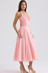 Adabella Cotton Halter Midi Sundress | Dress In Beauty Adabella Cotton Halter Midi Sundress | Dress In Beauty