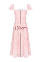 Emma Pink Floral Jacquard Midi Dress | Dress In Beauty Emma Pink Floral Jacquard Midi Dress | Dress In Beauty