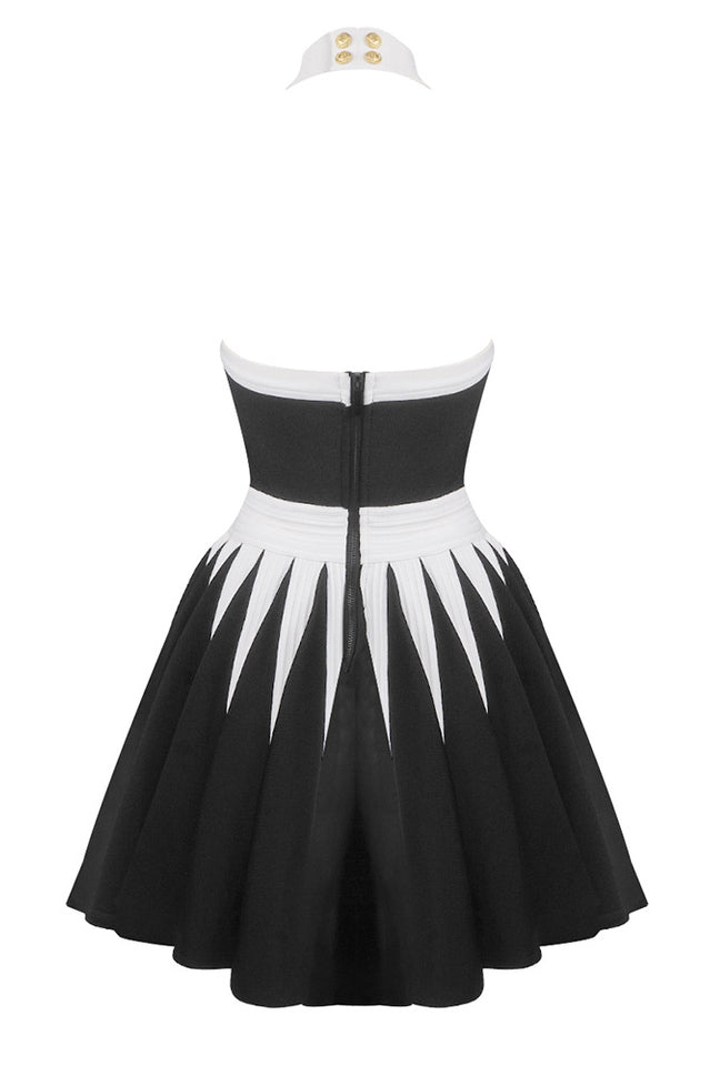 Backless Knit Dress With Rose Detail | Dress In Beauty Backless Knit Dress With Rose Detail | Dress In Beauty