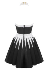 Backless Knit Dress With Rose Detail | Dress In Beauty Backless Knit Dress With Rose Detail | Dress In Beauty