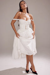 Milia White Brogue Cotton Dress | Dress In Beauty Milia White Brogue Cotton Dress | Dress In Beauty