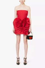 Ayat Strapless Flower Mini Dress | Dress In Beauty Ayat Strapless Flower Mini Dress | Dress In Beauty