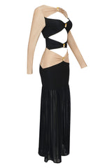 Pineapple-Embellished Cut-Out Maxi Dress | Dress In Beauty Pineapple-Embellished Cut-Out Maxi Dress | Dress In Beauty