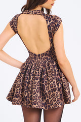 Jacqueline Backless Cheetah Print Mini Dress | Dress In Beauty Jacqueline Backless Cheetah Print Mini Dress | Dress In Beauty