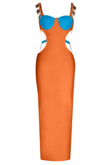 Strappy Metal Trim Cut Out Maxi Dress | Dress In Beauty Strappy Metal Trim Cut Out Maxi Dress | Dress In Beauty