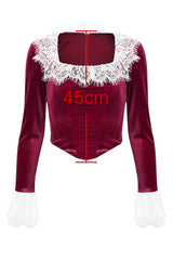 Jacinda Velvet Lace Tunic Top | Dress In Beauty Jacinda Velvet Lace Tunic Top | Dress In Beauty