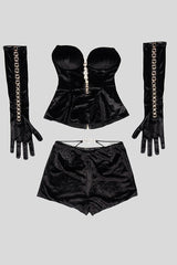 Sahara Tube Top +Shorts 3 Piece Set | Dress In Beauty Sahara Tube Top +Shorts 3 Piece Set | Dress In Beauty