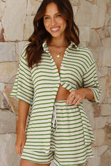 Lacole Button Up Shirt & Shorts Set | Dress In Beauty Lacole Button Up Shirt & Shorts Set | Dress In Beauty