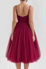 Countess Cabernet Tulle Midi Dress | Dress In Beauty Countess Cabernet Tulle Midi Dress | Dress In Beauty