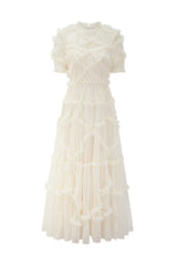 Kinley Ruched Ruffle Hem Maxi Dress | Dress In Beauty Kinley Ruched Ruffle Hem Maxi Dress | Dress In Beauty