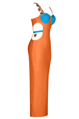 Strappy Metal Trim Cut Out Maxi Dress | Dress In Beauty Strappy Metal Trim Cut Out Maxi Dress | Dress In Beauty