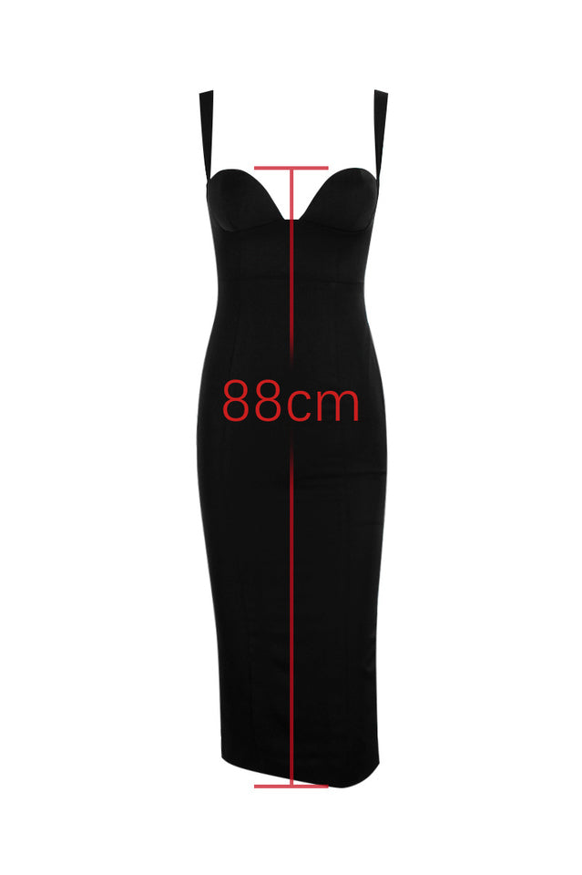 Bellissima Black Sweetheart Midi Dress | Dress In Beauty Bellissima Black Sweetheart Midi Dress | Dress In Beauty