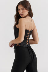 Genevieve Vintage Cream Strappy Bra | Dress In Beauty Genevieve Vintage Cream Strappy Bra | Dress In Beauty