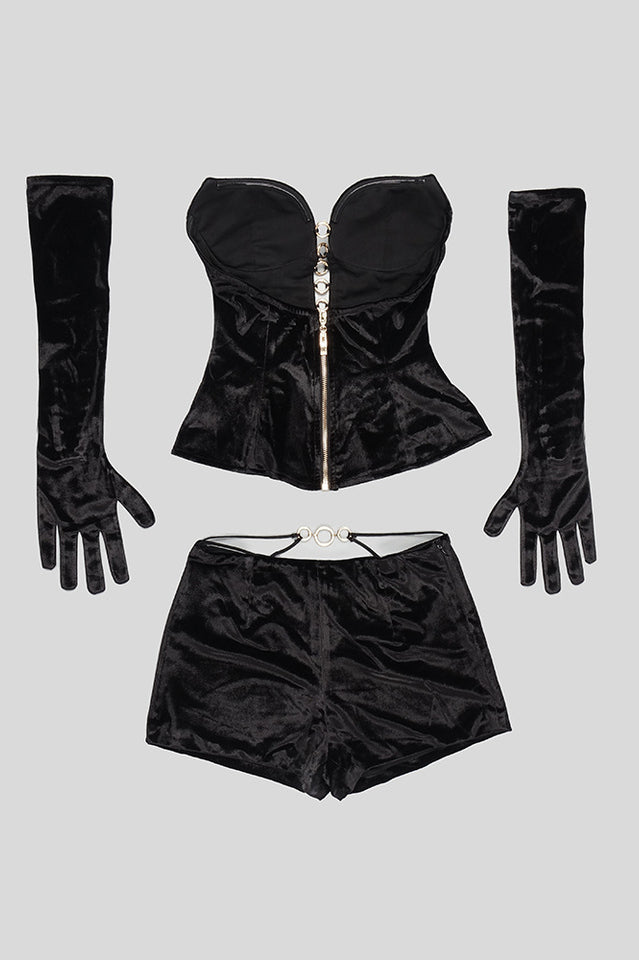 Sahara Tube Top +Shorts 3 Piece Set | Dress In Beauty Sahara Tube Top +Shorts 3 Piece Set | Dress In Beauty