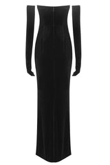 Strapless Embellished Maxi Velvet Dress | Dress In Beauty Strapless Embellished Maxi Velvet Dress | Dress In Beauty