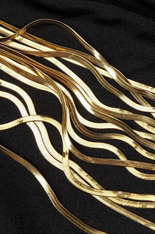 Angelou Black Backless Chain Maxi Dress | Dress In Beauty Angelou Black Backless Chain Maxi Dress | Dress In Beauty