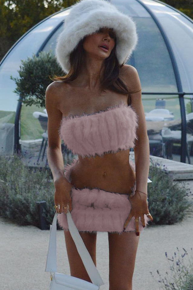 White Fur Skirt Set | Dress In Beauty White Fur Skirt Set | Dress In Beauty