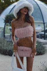 White Fur Skirt Set | Dress In Beauty White Fur Skirt Set | Dress In Beauty