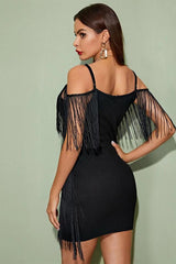 Pora Mini Halter Dress with Tassels | Dress In Beauty Pora Mini Halter Dress with Tassels | Dress In Beauty