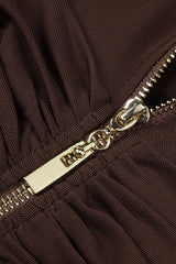 Long Sleeve Draped Mesh Maxi Dress | Dress In Beauty Long Sleeve Draped Mesh Maxi Dress | Dress In Beauty