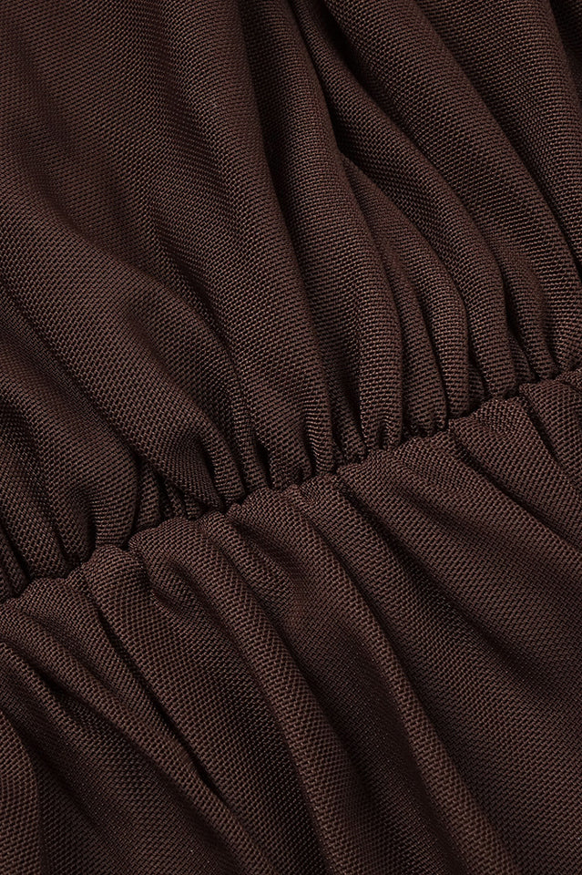 Long Sleeve Draped Mesh Maxi Dress | Dress In Beauty Long Sleeve Draped Mesh Maxi Dress | Dress In Beauty