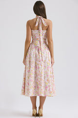 Adabella Cotton Halter Midi Sundress | Dress In Beauty Adabella Cotton Halter Midi Sundress | Dress In Beauty