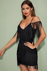 Pora Mini Halter Dress with Tassels | Dress In Beauty Pora Mini Halter Dress with Tassels | Dress In Beauty