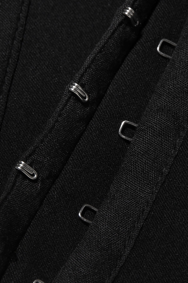 Black Faux Fur Trimmed Bustier | Dress In Beauty Black Faux Fur Trimmed Bustier | Dress In Beauty