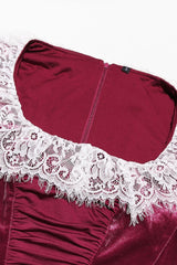 Jacinda Velvet Lace Tunic Top | Dress In Beauty Jacinda Velvet Lace Tunic Top | Dress In Beauty