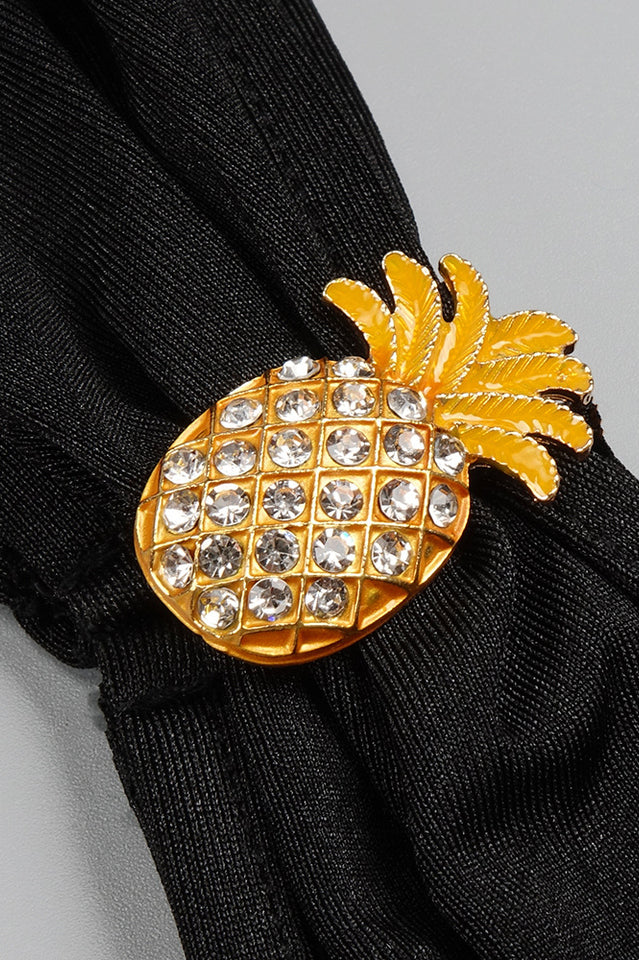 Pineapple-Embellished Cut-Out Maxi Dress | Dress In Beauty Pineapple-Embellished Cut-Out Maxi Dress | Dress In Beauty