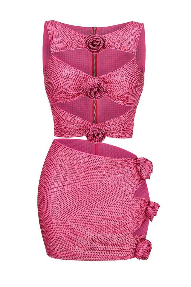 Linne Cutout Top & Skirt Set | Dress In Beauty Linne Cutout Top & Skirt Set | Dress In Beauty