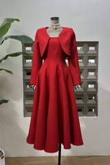 Cora Cropped Jacket + Midi Dress Set | Dress In Beauty Cora Cropped Jacket + Midi Dress Set | Dress In Beauty