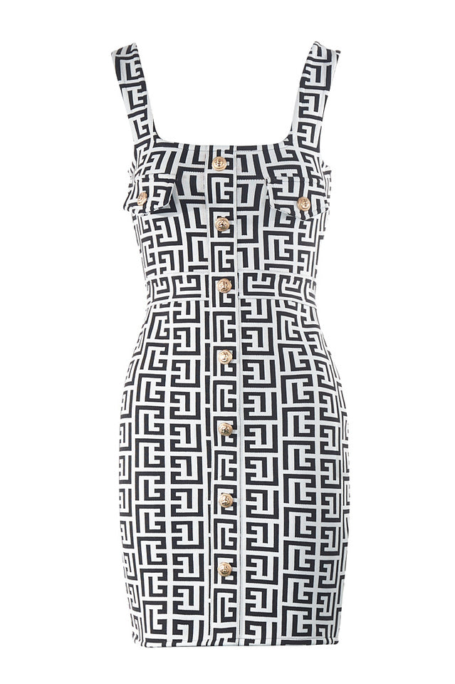 Jacquard Bandage Mini Dress | Dress In Beauty Jacquard Bandage Mini Dress | Dress In Beauty