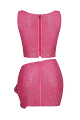 Linne Cutout Top & Skirt Set | Dress In Beauty Linne Cutout Top & Skirt Set | Dress In Beauty