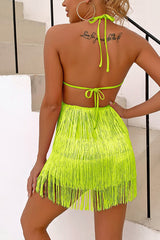 Halter Fringe Romper | Dress In Beauty Halter Fringe Romper | Dress In Beauty