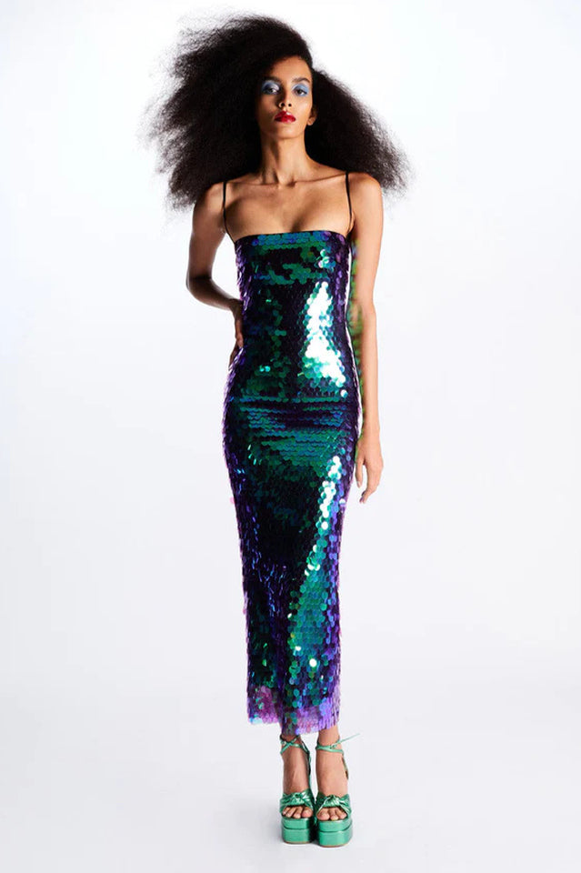 Phoenix Midi Dress in Sequins | Dress In Beauty Phoenix Midi Dress in Sequins | Dress In Beauty