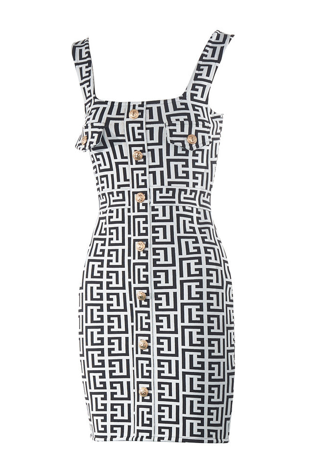 Jacquard Bandage Mini Dress | Dress In Beauty Jacquard Bandage Mini Dress | Dress In Beauty