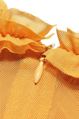 Apricot Ruffled Front Gown | Dress In Beauty Apricot Ruffled Front Gown | Dress In Beauty